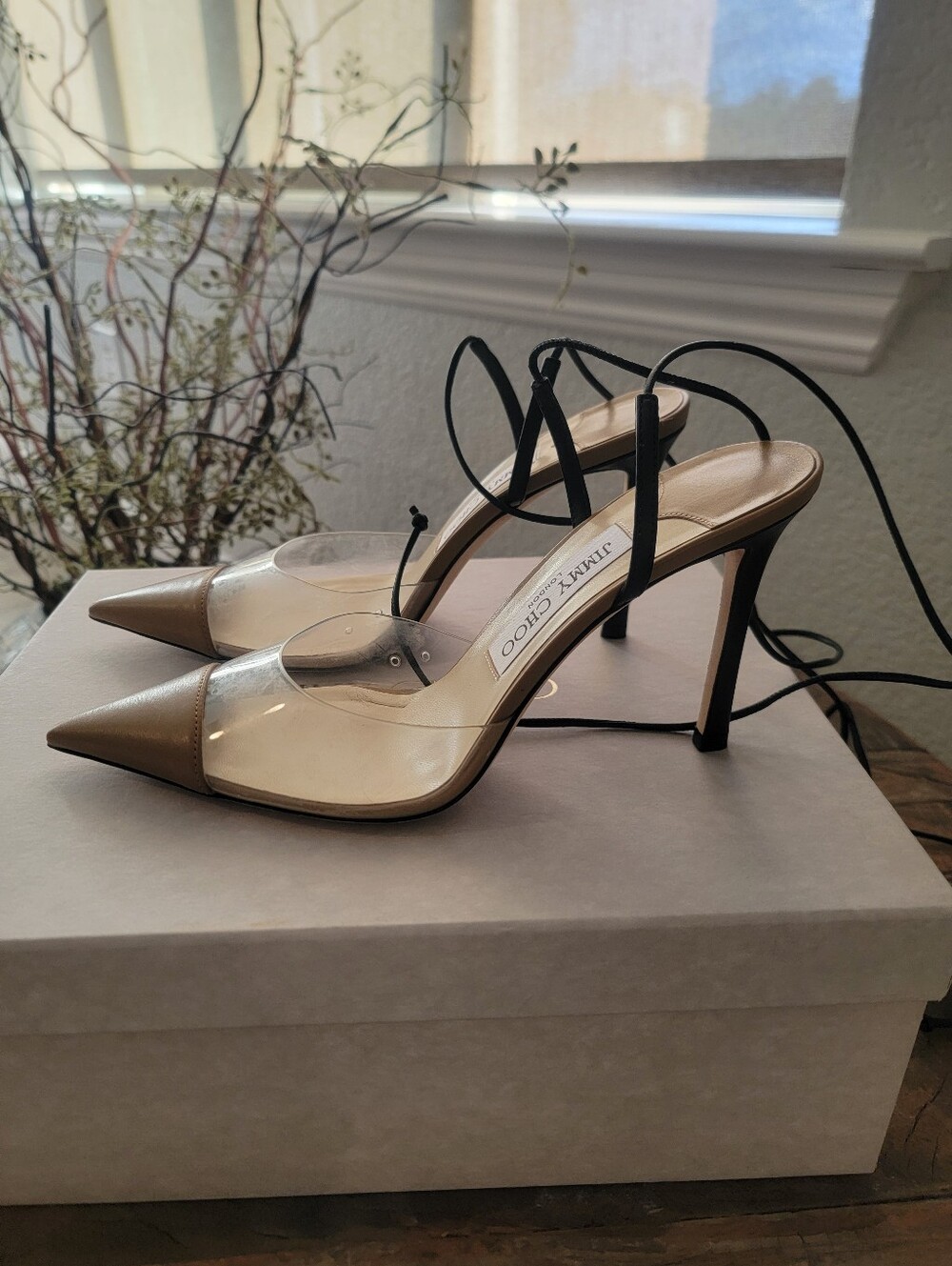Jimmy Choo Farley 95 Leather Pump - Picture 3 of 8